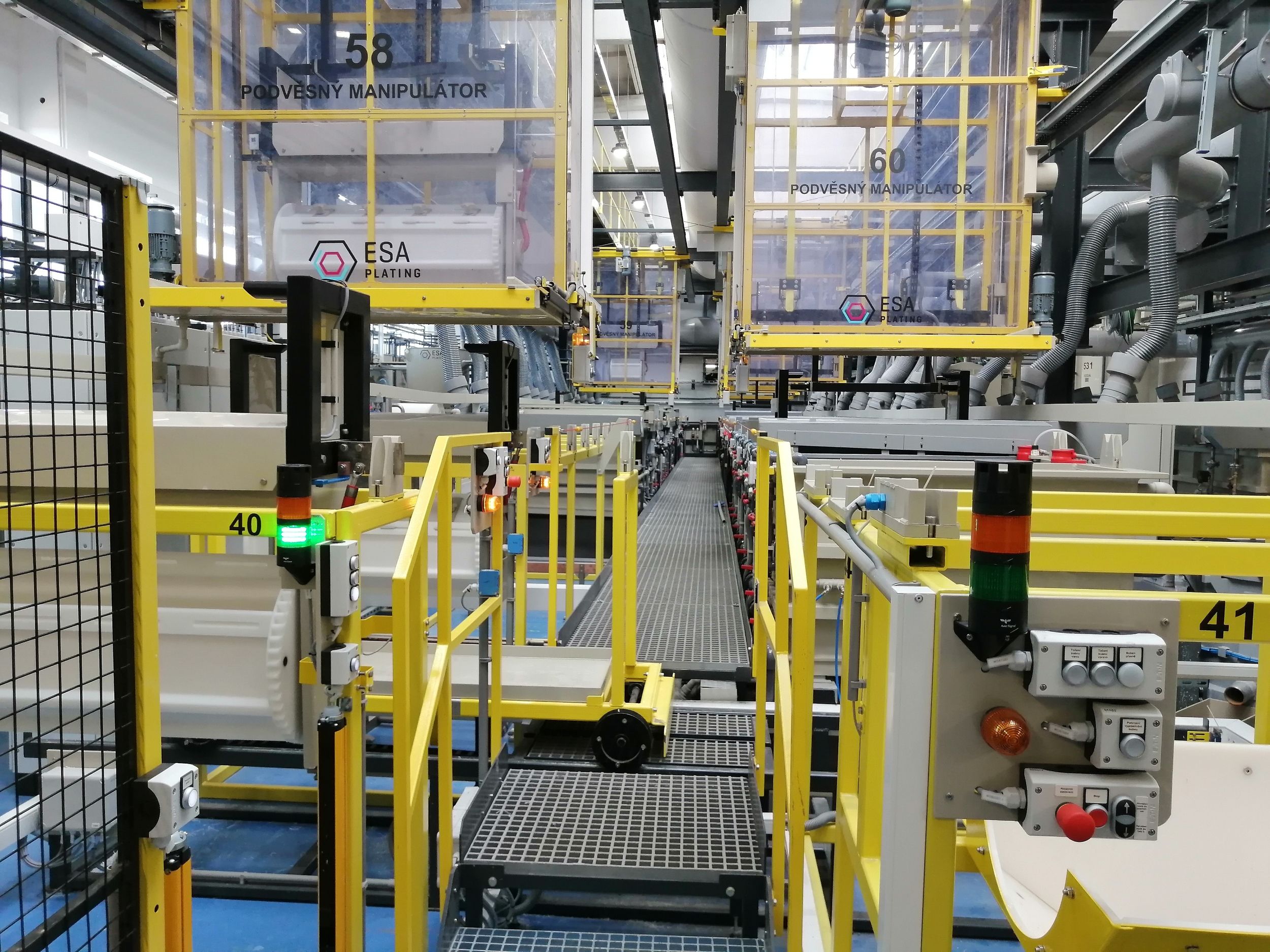 Row Line Engineering Two automatic two-row lines for applying zinc, zinc-nickel and nickel ...